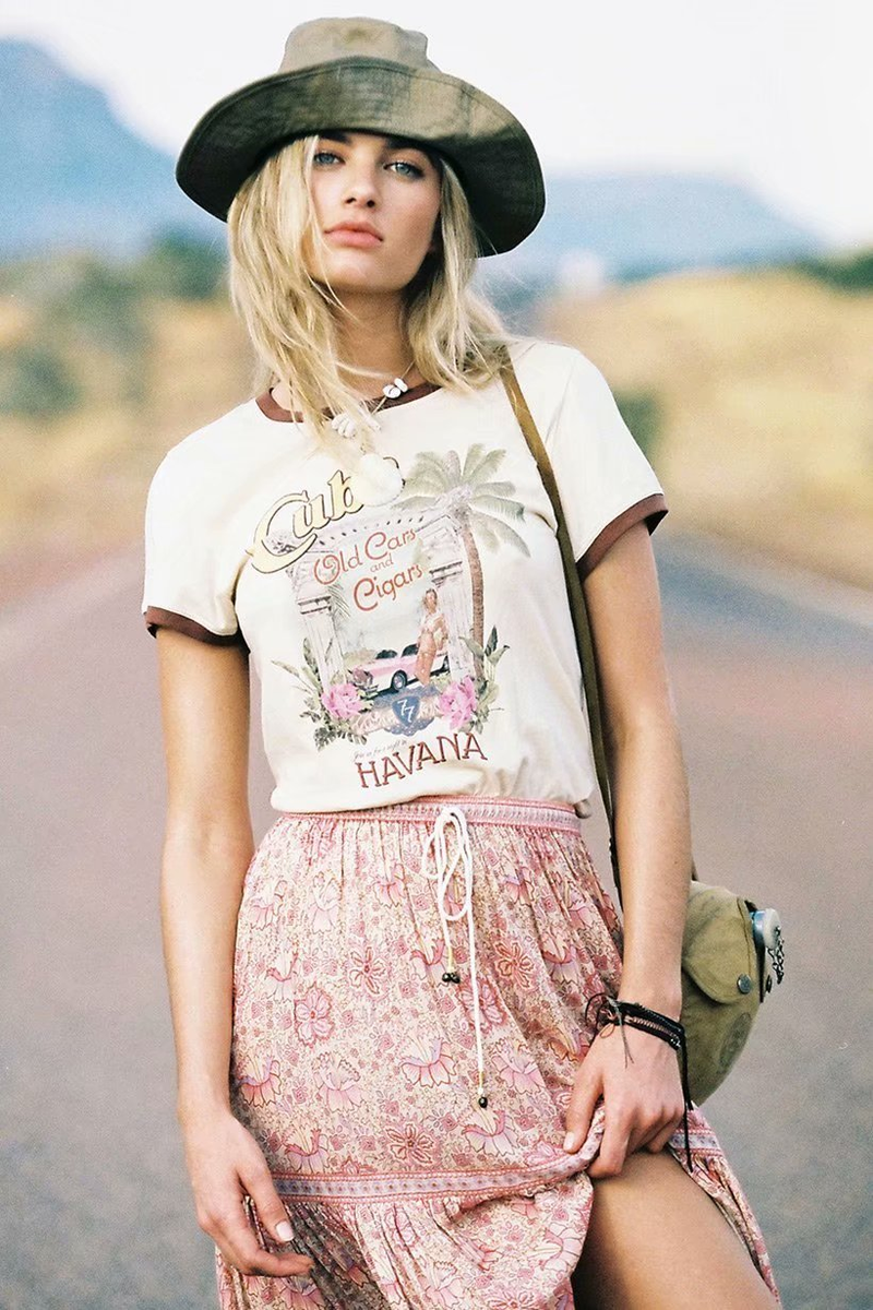 Bohemian style t deals shirts