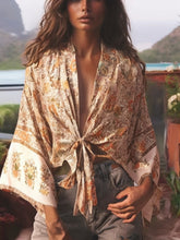 Load image into Gallery viewer, Boho Kimono ,Bohemian Robe ,Bikini Cover Ups
