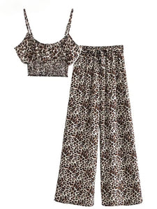 Leopard Print ,Two Piece Outfits ,Boho Sets