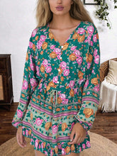 Load image into Gallery viewer, Boho Playsuits,Beach Jumpsuits,Bohemian Green Floral
