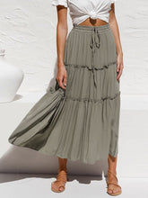 Load image into Gallery viewer, High Waist Boho Skirt,Irregular Maxi Skirt
