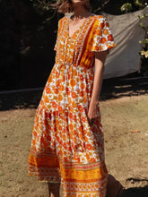 Load image into Gallery viewer, Maxi Dress, Boho Sundress,Floral print
