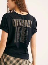 Load image into Gallery viewer, Boho Tees,Vintage T shirt ,NIRVANA
