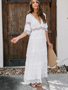 Wedding Dress ,Bohemian Maxi Dress,Boho Dress