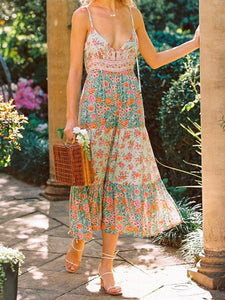 Floral Print, Bohemian Dress,Boho Maxi Dress