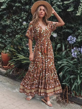 Load image into Gallery viewer, Beach Bohemian Maxi Dress,Summer Boho Dresses Robe
