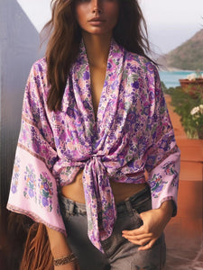 Boho Kimono ,Bohemian Robe ,Bikini Cover Ups