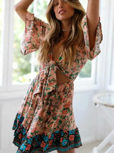 Load image into Gallery viewer, Mini Dress, Boho Dress,Floral Print
