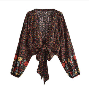 Bikini Cover-ups,Boho Shirts ,Floral Print