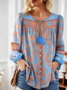 Floral Print ,bohemian Blouse ,Boho Shirts