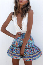 Load image into Gallery viewer, Floral Printed,Boho Skirt ,Bohemian Mini Skirts
