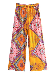 Multi Floral Print ,Bohemian Pants ,Boho Pant