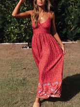 Load image into Gallery viewer, Strapless Bohemian Maxi Dress,Vacation Beach Boho Dress
