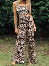 Load image into Gallery viewer, Leopard Print ,Two Piece Outfits ,Boho Sets
