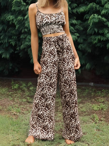 Leopard Print ,Two Piece Outfits ,Boho Sets