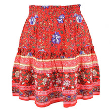 Load image into Gallery viewer, Floral Printed,Boho Skirt ,Bohemian Mini Skirts
