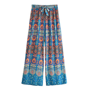 Multi Floral Print ,Bohemian Pants ,Boho Pant