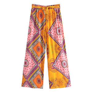 Multi Floral Print ,Bohemian Pants ,Boho Pant