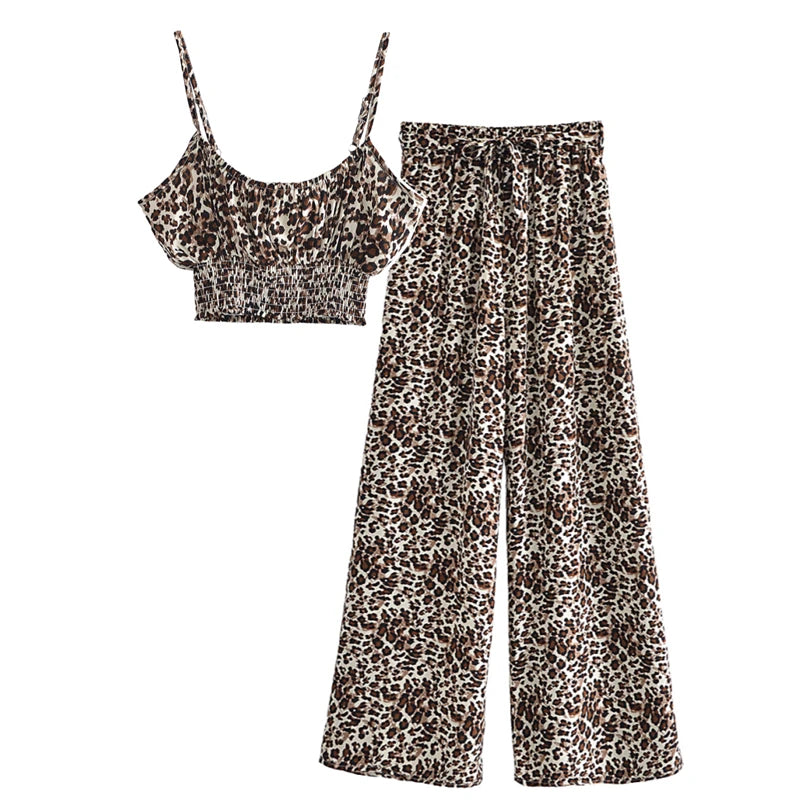 Leopard Print ,Two Piece Outfits ,Boho Sets