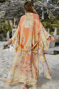 Boho Robe, Kimono Robe,Floral print