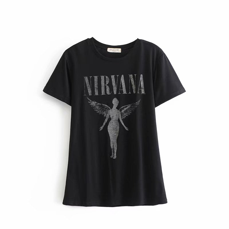 Boho Tees,Vintage T shirt ,NIRVANA