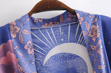 Load image into Gallery viewer, Star And Moon ,Bohemian kimono, Boho Cover-ups
