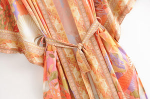 Boho Robe, Kimono Robe,Floral print