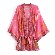 Load image into Gallery viewer, Star And Moon  ,Bohemian  kimono, Boho Cover-ups
