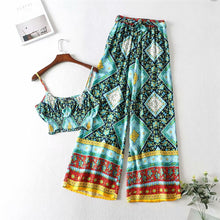 Load image into Gallery viewer, Boho Sets, Long Pants and Tops, Wild Flower
