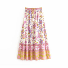 Load image into Gallery viewer, Boho Sets,Maxi Skirt and Tops, Wild Flower
