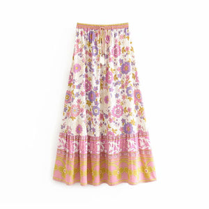 Boho Sets,Maxi Skirt and Tops, Wild Flower