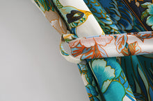 Load image into Gallery viewer, Boho Kimono,Bikini Cover-ups,Peacock Print
