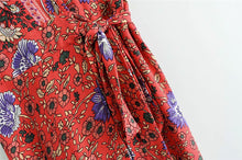 Load image into Gallery viewer, Floral print ,Bohemian maxi sundress,Boho dress
