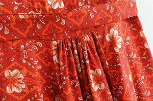 Mini Dress, Boho Sundress,Floral print