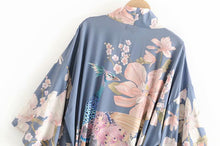 Load image into Gallery viewer, Boho Robe, Kimono Robe,Peacock Flower
