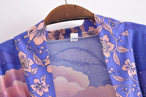 Star and Moon，Bohemian kimono,Boho Cover-ups