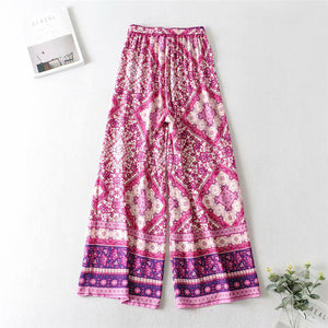 Boho Sets, Long Pants and Tops, Wild Flower