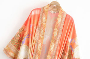 Boho Robe, Kimono Robe,Floral print