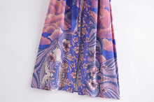 Load image into Gallery viewer, Star and Moon，Bohemian kimono,Boho Cover-ups
