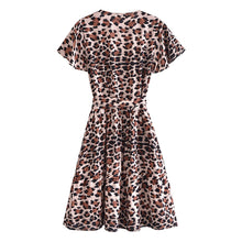 Load image into Gallery viewer, Leopard Print, Beach Mini Dress ,Boho Dresses
