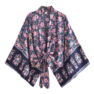 Boho Kimono ,Bohemian Robe ,Bikini Cover Ups