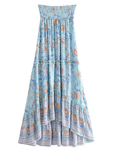 Beach Bohemian Skirts,Maxi  A-Line Boho Skirt