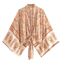 Load image into Gallery viewer, Boho Kimono ,Bohemian Robe ,Bikini Cover Ups
