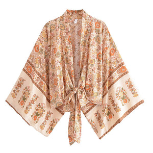 Boho Kimono ,Bohemian Robe ,Bikini Cover Ups