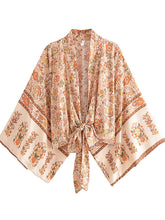 Load image into Gallery viewer, Boho Kimono ,Bohemian Robe ,Bikini Cover Ups
