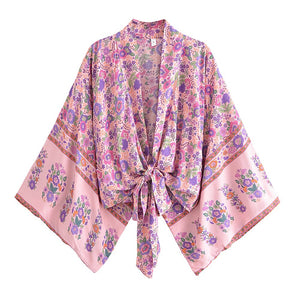 Boho Kimono ,Bohemian Robe ,Bikini Cover Ups